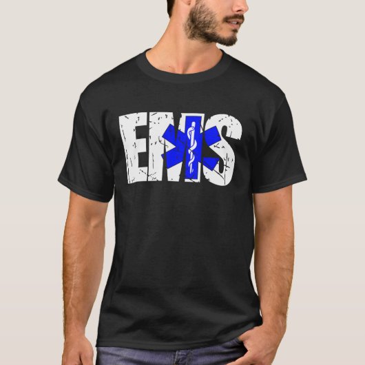 Distressed EMS  911 Emergency Medical Services Tシャツ (正面)