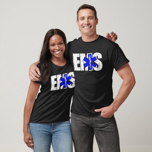 Distressed EMS  911 Emergency Medical Services Tシャツ (ユニセックス)