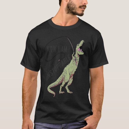 Distressed Fishing Trex  Quote fisherman Tシャツ (正面)