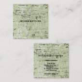 Distressed Grunge Music スクエア名刺 (正面/裏面)