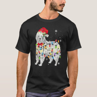 Distressed Grunge Worn Out Great Pyrenees Dog Chri Tシャツ