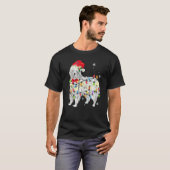 Distressed Grunge Worn Out Great Pyrenees Dog Chri Tシャツ (正面フル)