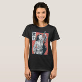 Distressed Japanese Geisha  Japanese Onna musha  G Tシャツ (正面フル)