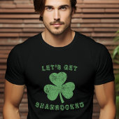 Distressed Let's Get Shamrocked St Patrick's Day Tシャツ