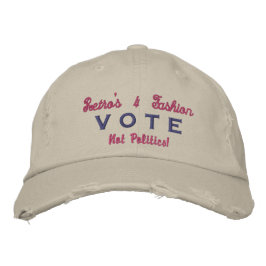 (Distressed Look) Election Gear -  Vote  刺繍入りキャップ