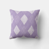 Distressed Monochrome Argyle クッション (裏面)