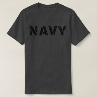 Distressed Navy Tシャツ
