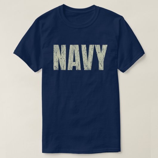 Distressed Navy Tシャツ (デザイン正面)