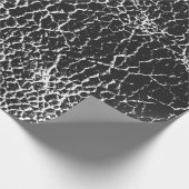 Distressed overlay texture of crocodile or snake s ラッピングペーパー (角)