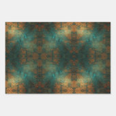 Distressed Patina Copper Vintage Ephemera  ラッピングペーパーシート (正面3)