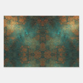 Distressed Patina Copper Vintage Ephemera  ラッピングペーパーシート (正面2)