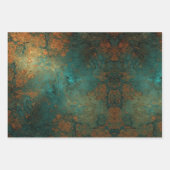 Distressed Patina Copper Vintage Ephemera  ラッピングペーパーシート (正面)