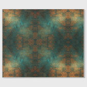 Distressed Patina Copper Vintage Ephemera  ラッピングペーパー (フラット)