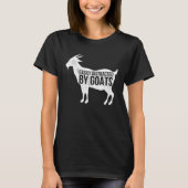 Distressed Quote Easily Distracted Retro Goats Tシャツ (正面)
