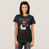 Distressed Santa Claus Respect The Beard Tシャツ (正面フル)