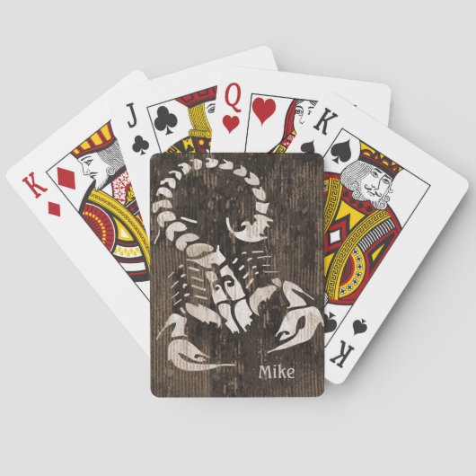 Distressed Scorpion Playing Cards トランプ (裏面)