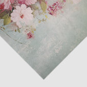 Distressed Shabby Chic Flowers on Edge 薄葉紙 (詳細)