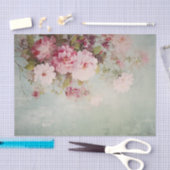 Distressed Shabby Chic Flowers on Edge 薄葉紙 (クラフト)
