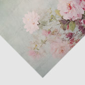Distressed Shabby Chic Flowers on One Side 薄葉紙 (詳細)
