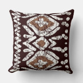 Distressed Southwestern Tribal Diamond Boho Rustic クッション (正面)