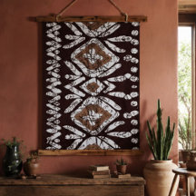 Distressed Southwestern Tribal Diamond Boho Rustic