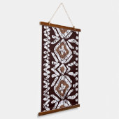 Distressed Southwestern Tribal Diamond Boho Rustic 吊り下げ型タペストリー (傾斜あり)