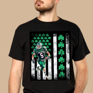 Distressed St. Patrick’s Day Football T- shirt  Tシャツ