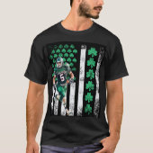 Distressed St. Patrick’s Day Football T- shirt  Tシャツ (正面)