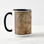 Distressed Steampunk Globe Travel Journal Paper マグカップ (左)