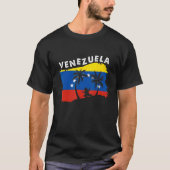 Distressed Style Venezuela Frog Present Venezuela Tシャツ (正面)