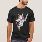 Distressed Unicorn Cupid Love Valentines Day Coupl Tシャツ (正面)