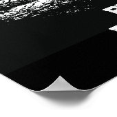 Distressed USA Flag Anti-War ポスター (角)