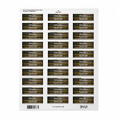 Distressed USA Flag with Thin Yellow Line  ラベル (フルシート)