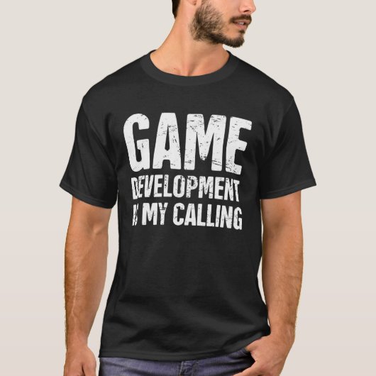 Distressed  Video Game Developer Indie Game Develo Tシャツ (正面)