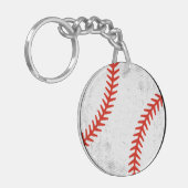 Distressed Vintage Baseball Retro Athletic Style キーホルダー (正面左)