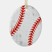 Distressed Vintage Baseball Retro Athletic Style セラミックオーナメント (右)