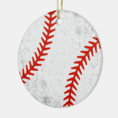 Distressed Vintage Baseball Retro Athletic Style セラミックオーナメント (左)