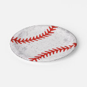 Distressed Vintage Baseball Retro Athletic Style ペーパープレート (アングル)