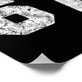 Distressed White Number 67 Jersey Player Uniform # ポスター (角)