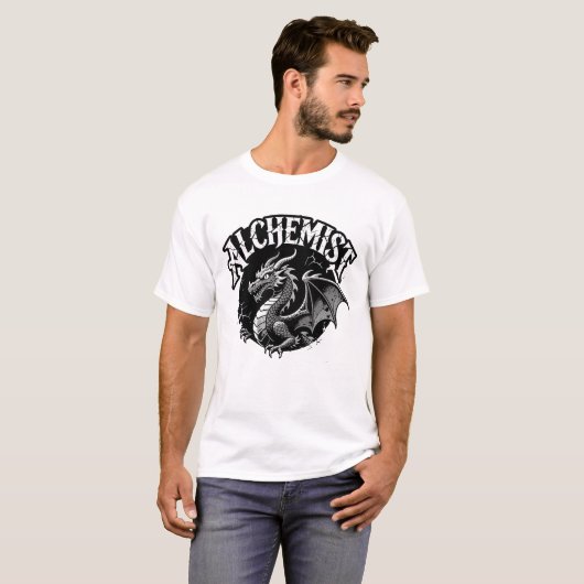 Distressed Winged Serpent Alchemist Graphic Tシャツ (正面フル)