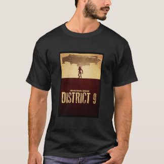 DISTRICT 9 – シルエットミニマルデザインクラシック Tシャツ