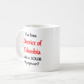 district of columbia coffee mug コーヒーマグカップ (正面左)