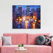 District Street キャンバスプリント (インサイチュ (リビング))