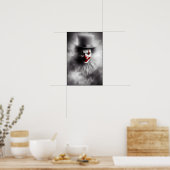 Disturbed Vintage Clown With a Sinister Smile ポスター (キッチン)