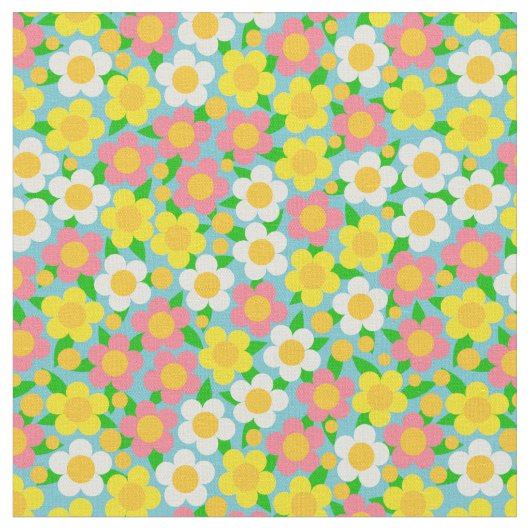 Ditsyの花柄の生地 ファブリック (クローズアップ)