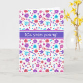 Ditsyカラフルフローラ時代固有の104誕生日 カード (黄色い花)
