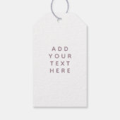 Ditsyパーソナライズされたフローラ赤ちゃんシャワーギフトラベル ギフトタグ (裏面)