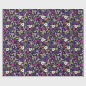 Ditsyフルーツ – ラズベリーとブラックベリー ラッピングペーパー (フラット)