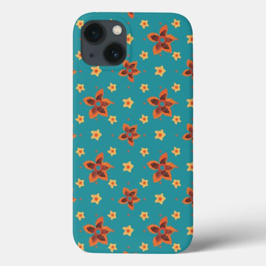 Ditsyフローラオンティール(緑がかった色)サムスンギャラクシー注4ケース Case-Mate iPhoneケース (裏面)