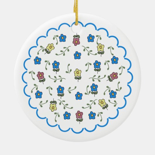 Ditsyフローラオーナメント セラミックオーナメント (裏面)